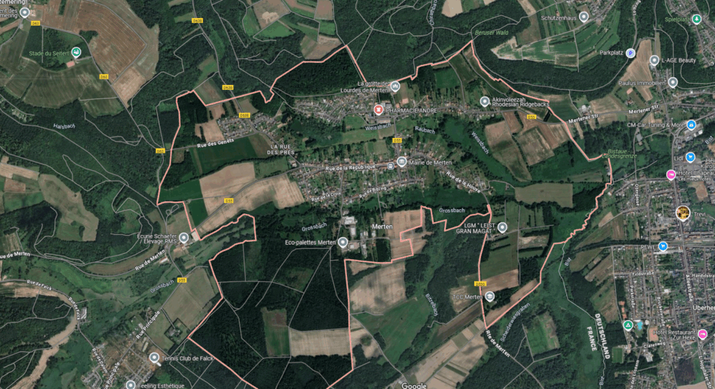 commune de MERTEN, GEOMEST